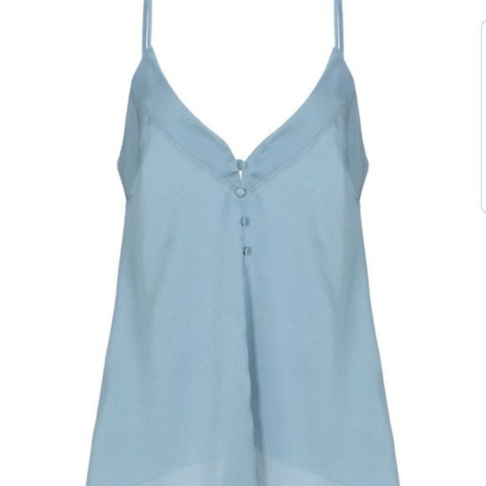 NWT Imperial light blue V-Neck spaghetti strap tank top size M (123)